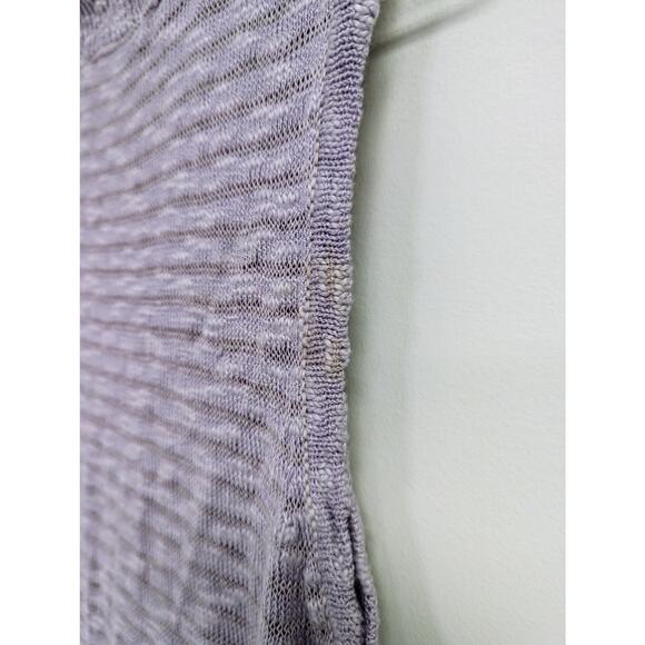Anthropologie Callahan Acadia Sweater Dress Midi Macrame Hem Lavender Large - Picture 11 of 11
